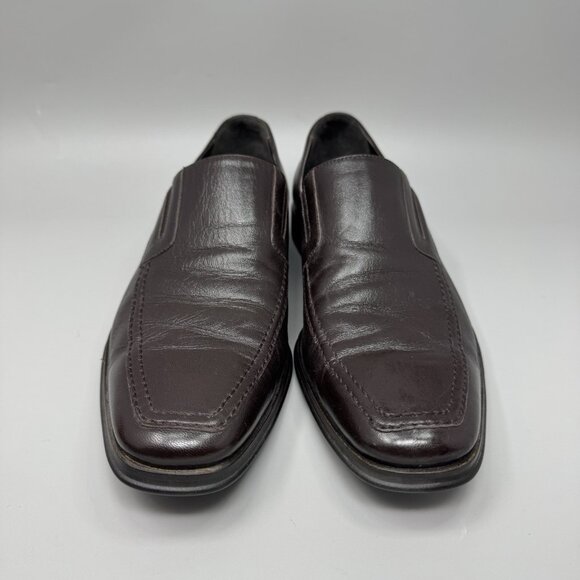Bruno Magli Raging Loafer Shoes Men’s 10 Brown Leather Slip On Made Italy main image 5